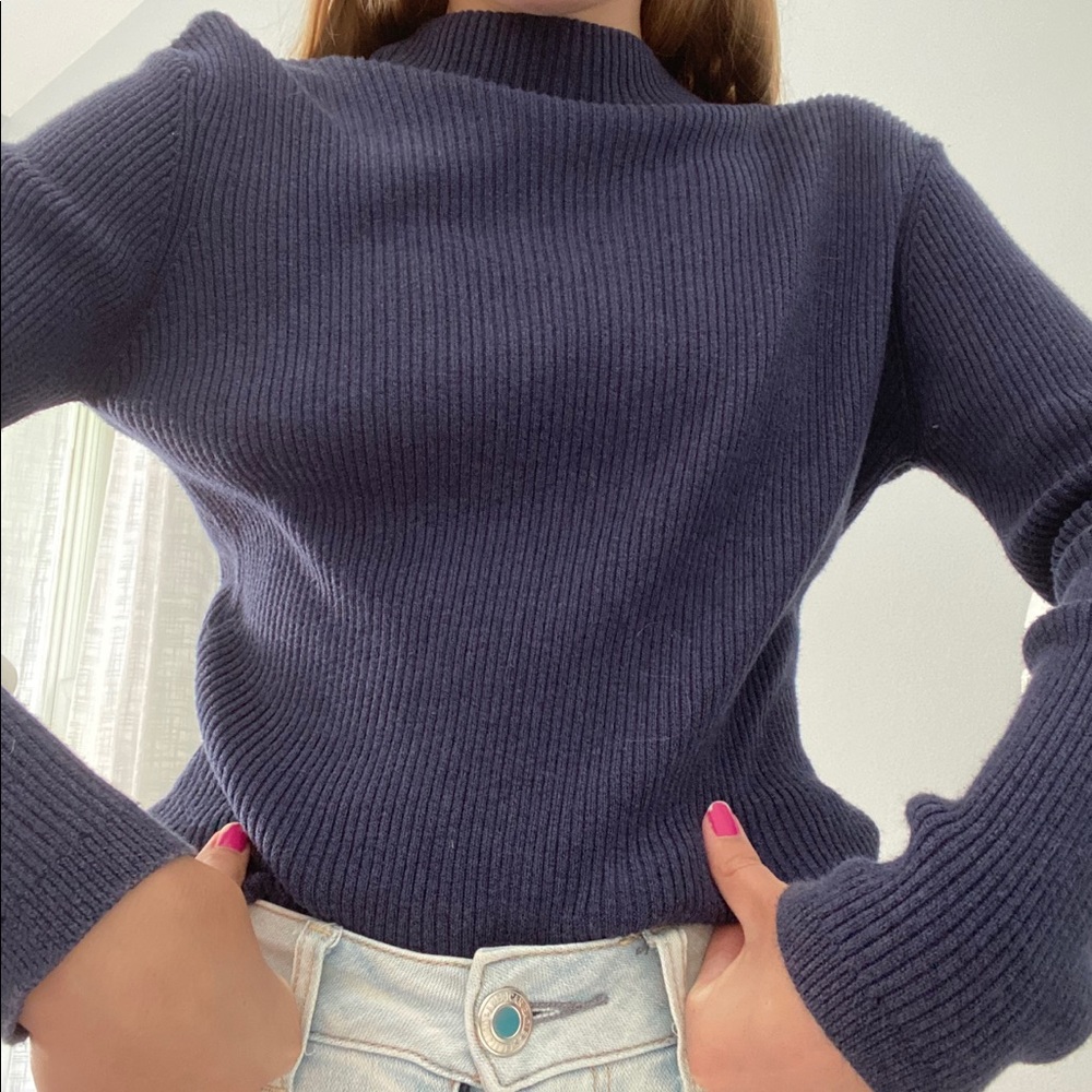 Mock neck sweater
